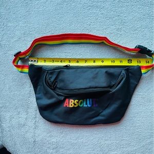ABSOLUT Vodka Black and Rainbow Fanny Pack